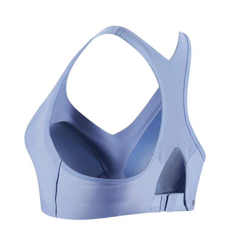 Kalenji Brassière Invisible Avec Coques Maintien Fort Femme - Bleu – Image 3