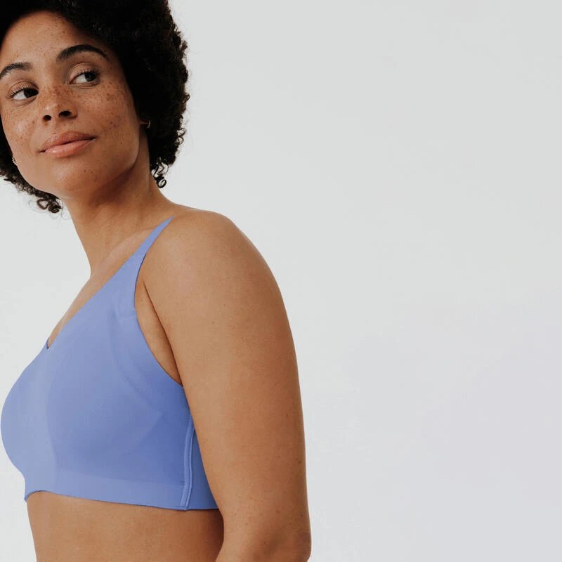 Kalenji Brassière Invisible Avec Coques Maintien Fort Femme - Bleu – Image 9
