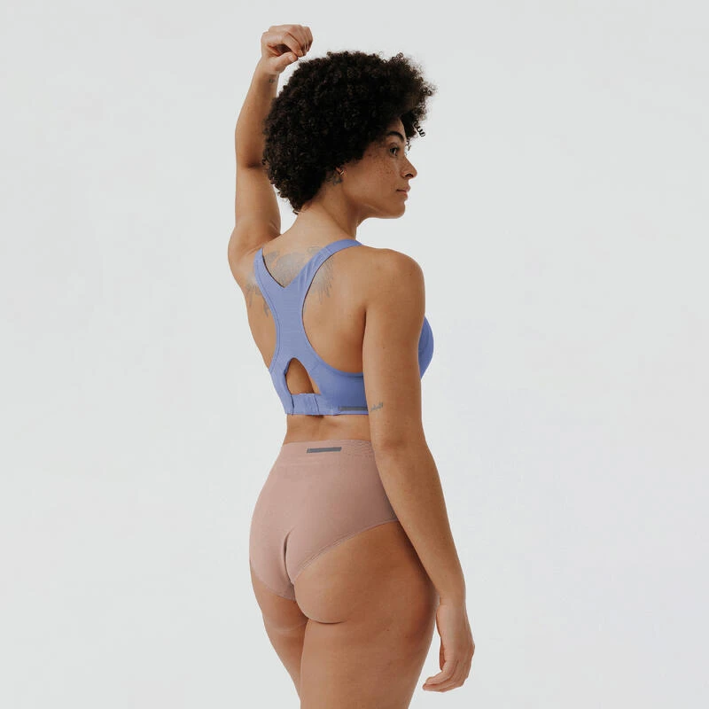 Kalenji Brassière Invisible Avec Coques Maintien Fort Femme - Bleu – Image 10