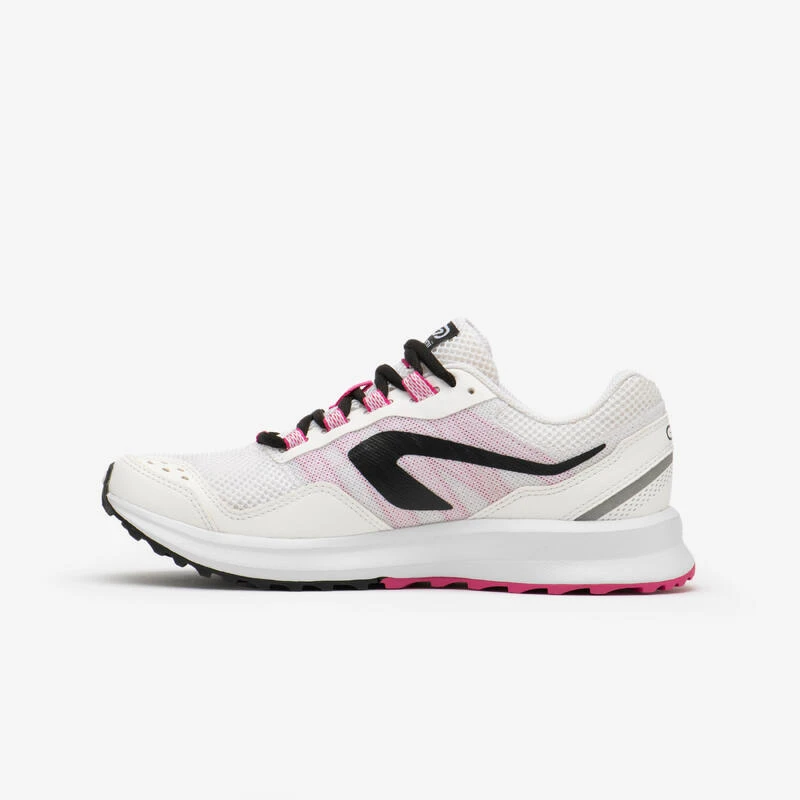 CHAUSSURES DE RUNNING FEMME KALENJI RUN ACTIVE GRIP Blanc Rose â Image 2