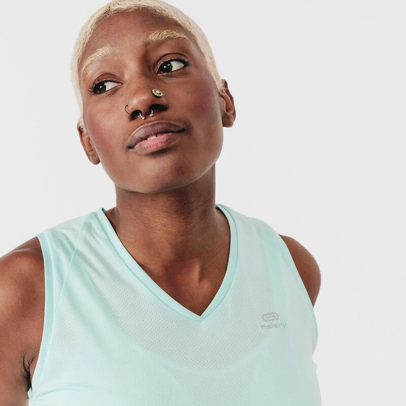 Kalenji DĂ©bardeur Respirant Running Femme - Dry Vert Clair â Image 3