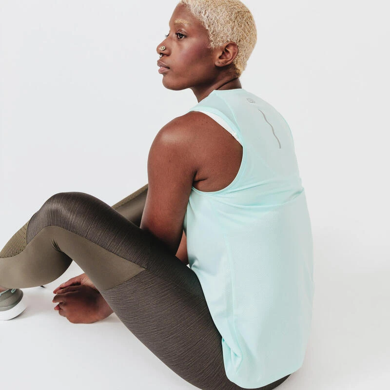 Kalenji DĂ©bardeur Respirant Running Femme - Dry Vert Clair â Image 5