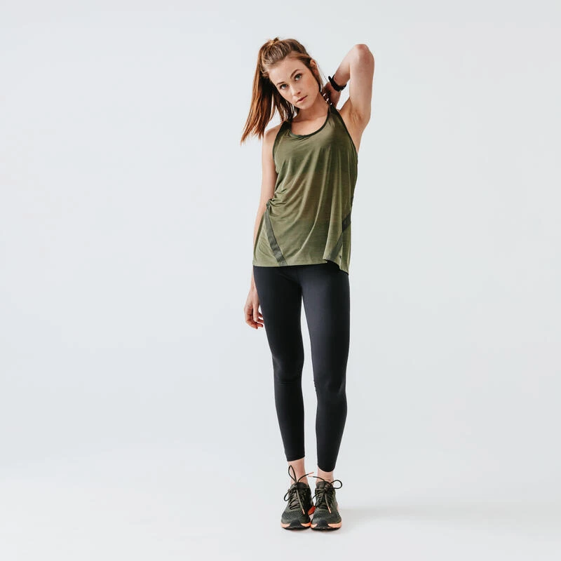 Kalenji Débardeur Running Léger Femme - Light Kaki – Image 2