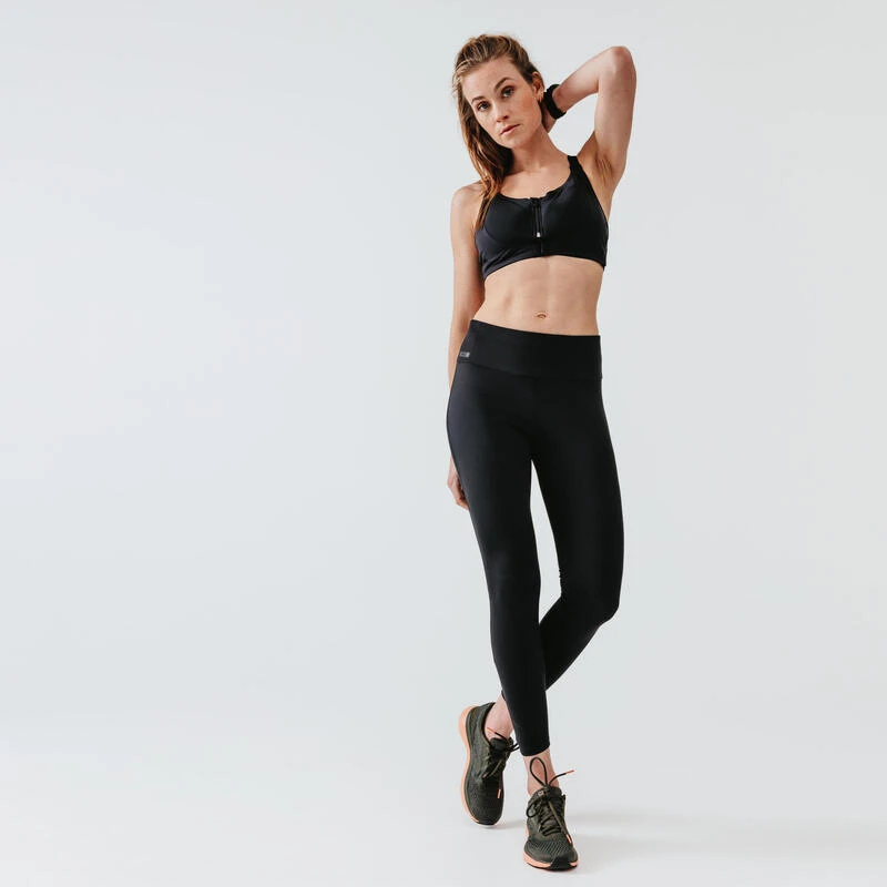 Kalenji Legging Running Gainant Femme (du XS Au 5XL - Grande Taille) - Noir â Image 3