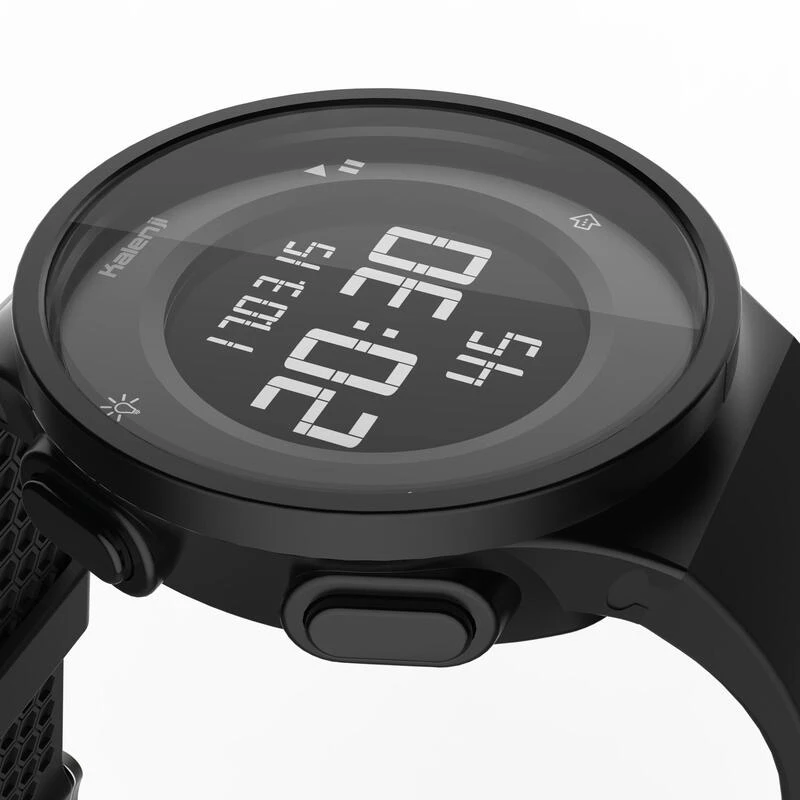 Kalenji Montre Chronomètre De Course à Pied W500 M Noire écran Reverse – Image 3