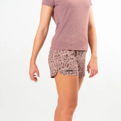 Kalenji Short Printé Running Femme - Dry Marron