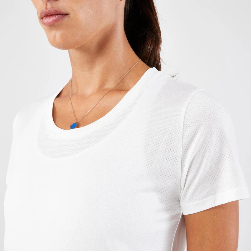 Kalenji T-shirt De Running Respirant Femme - KIPRUN Run 100 Blanc â Image 3