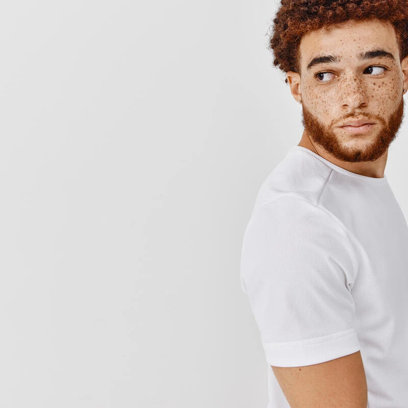 Kalenji T-shirt De Running Respirant Homme - KIPRUN 100 Dry Blanc â Image 3