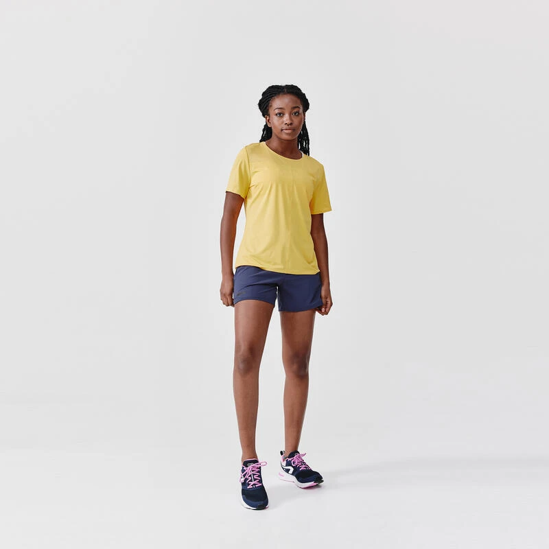 Kalenji T-shirt Respirant Running Femme - Dry+ Breath Jaune â Image 2