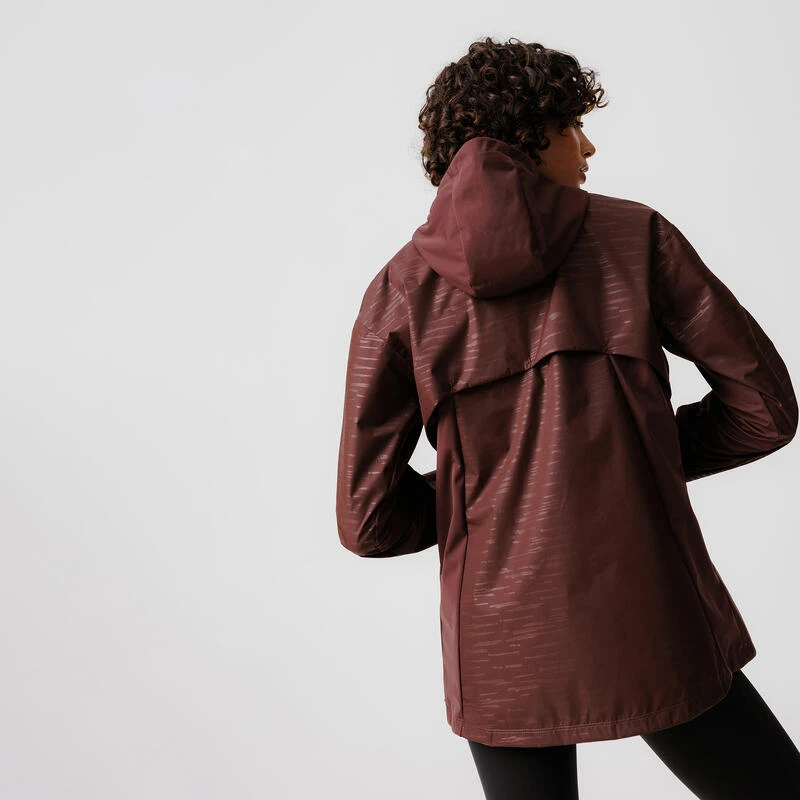 Kalenji Veste à Capuche Running Déperlante Femme - Rain Marron – Image 2